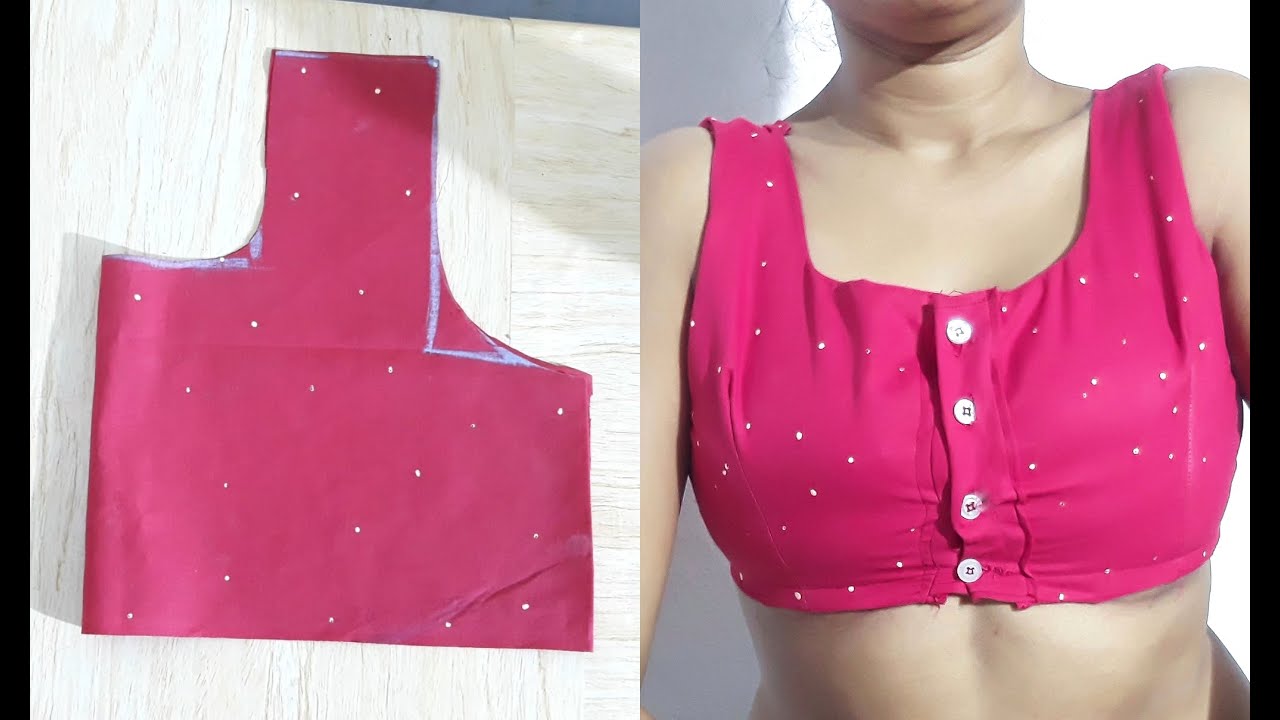 Cull Coverage Front Button Bra Cutting and Stitching