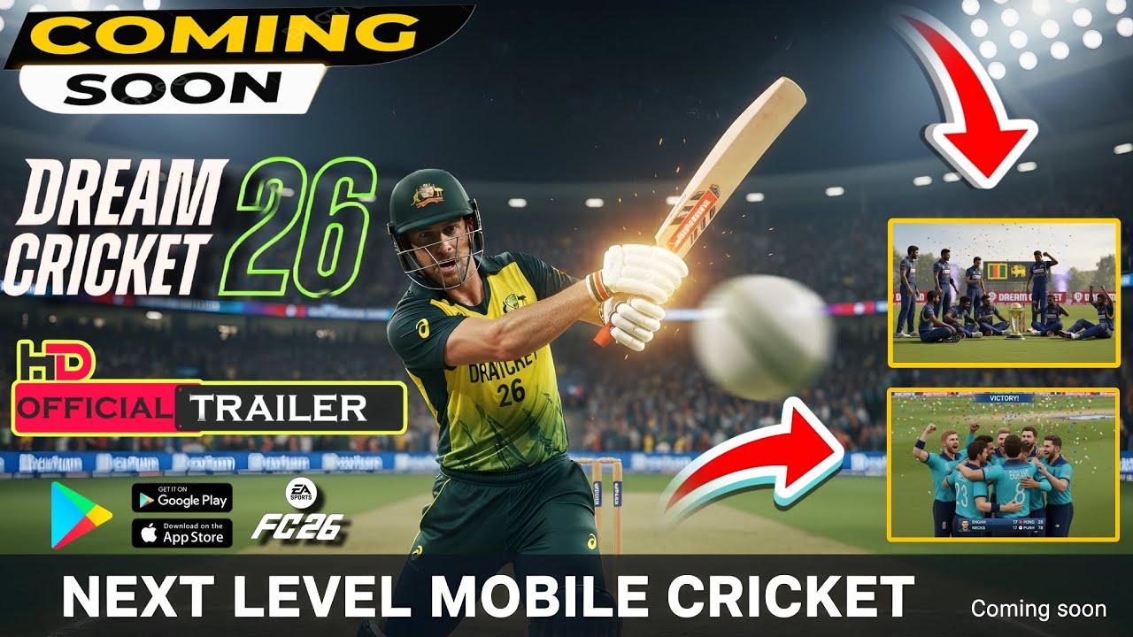 Dream Cricket 26 – Official Trailer 🔥 | Real Cricket Feel on Mobile!
