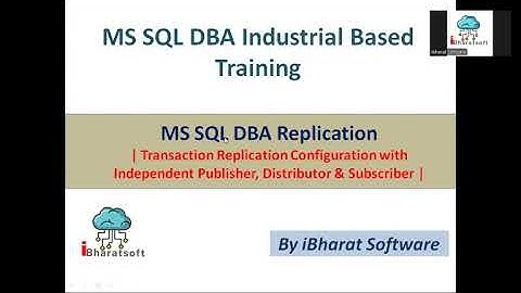 29. Transaction Replication Setup with three SQL Server Instances in Hindi #ibharatsoftware #sqldba