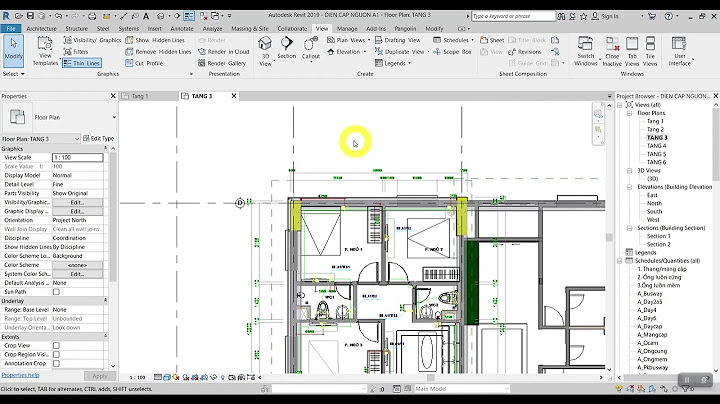 Hướng dẫn chuyển level màu đen sang màu xanh revit năm 2024