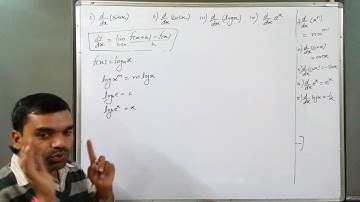 Derivative of logx with base "a" in hindi