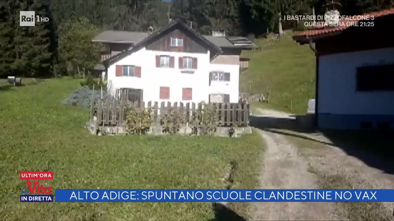 Alto Adige: spuntano scuole clandestine no vax  - La vita in diretta 18/10/2021