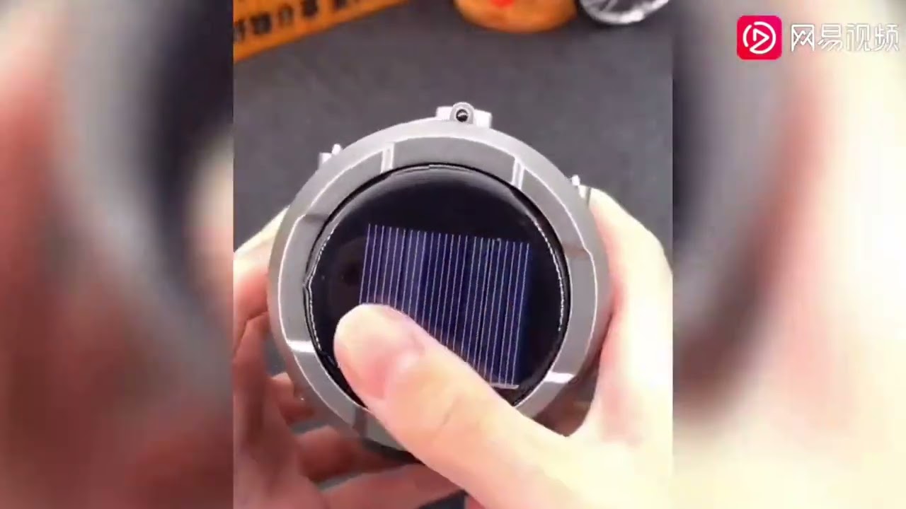 Mini Rechargeable Solar Fan and Led Light