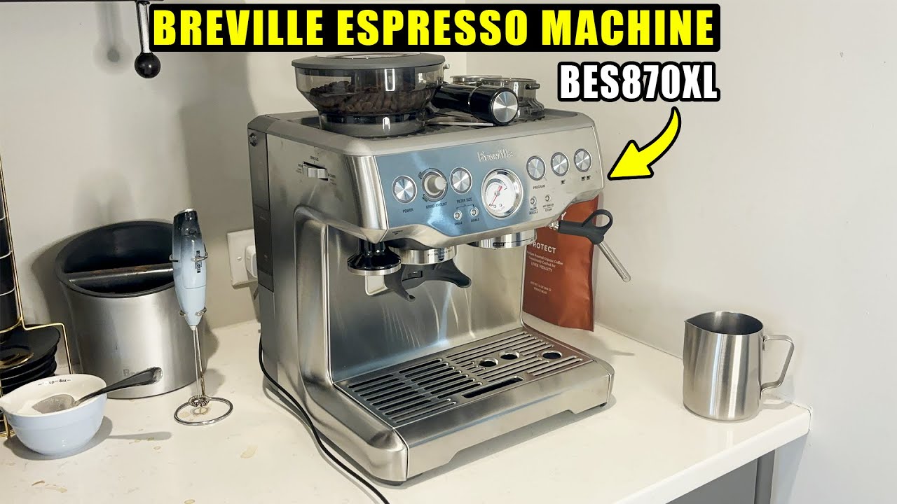 How To Use Breville Espresso Machine (BES870XL) - YouTube