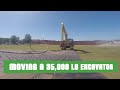 Moving A 35,000 Pound Excavator