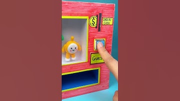 DIY Paper Labubu Toys Vending Machine | Paper Art Creativity #shorts #papercraft