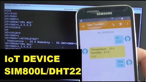DIY smart metering - IoT device - checking Temperature and Humidity using SMS text or Thingspeak svr