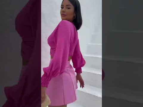 Mini saia rosa