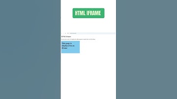 HTML iframe #youtube #youtubeshorts