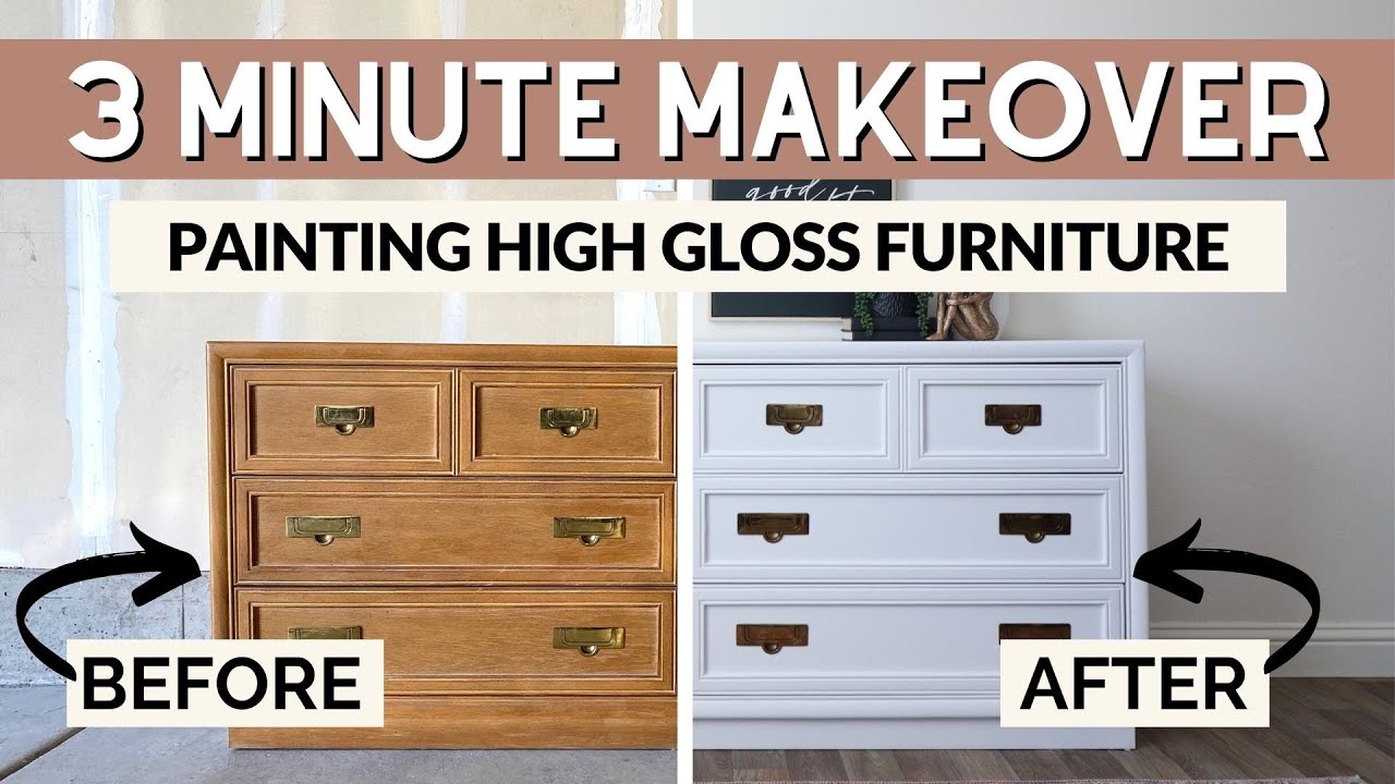 How to Paint Furniture High Gloss