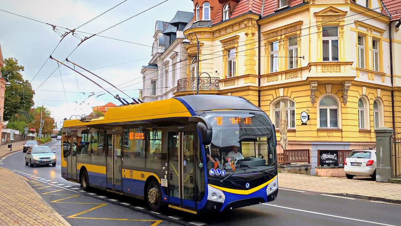 Троллейбусы в Теплице, Чехия 🇨🇿 | 2023 год