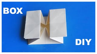Оригами из бумаги коробочка которая умеет складываться. Origami box that can fold