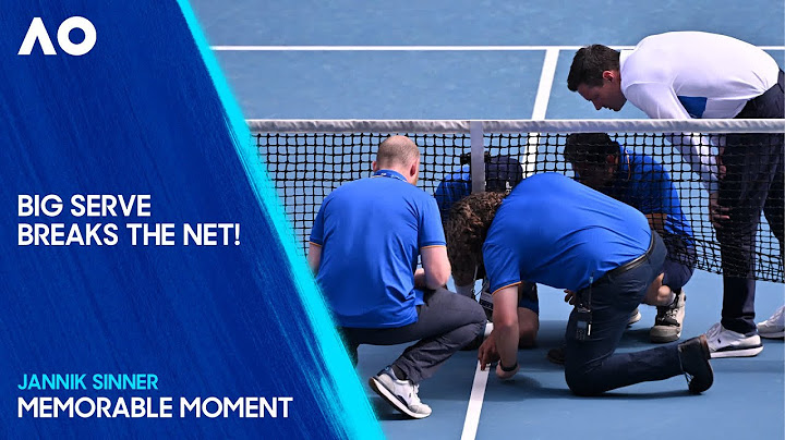 Jannik Sinner's Serve Breaks the Net & Suspends Play! | Australian Open 2025