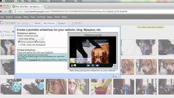 Put a Picasa Slideshow on Blogger