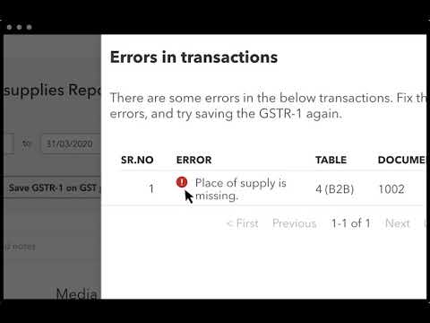 Create and Save GSTR-1 report in one click