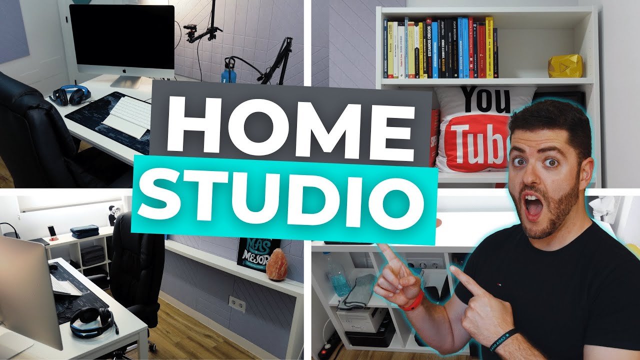 ESTUDIO DE GRABACIÓN CASERO  Todo lo que usamos para grabar vídeos en YOUTUBE