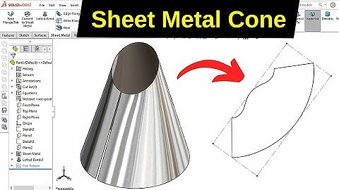 Sheet Metal Cone design in SOLIDWORKS | Robo CAD