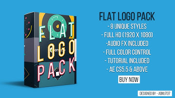 2D Flat Logo Pack - After Effects Template