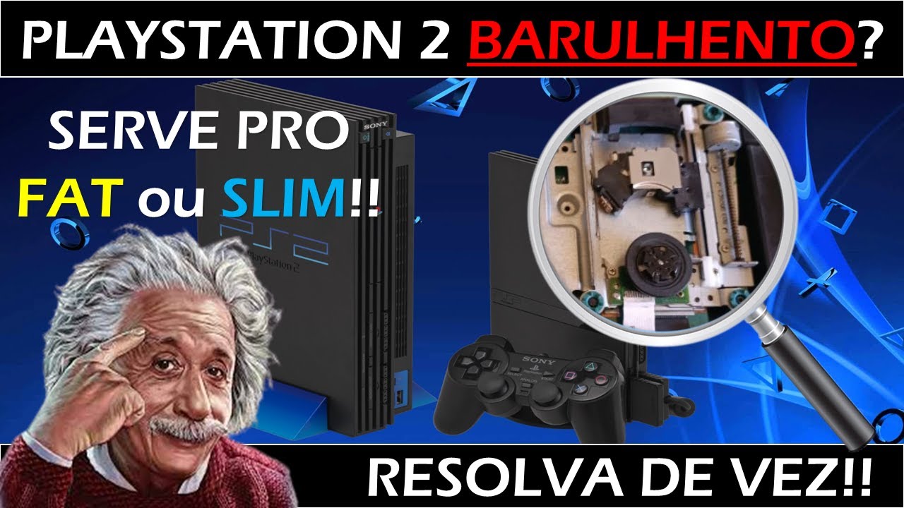 Playstation 2 Slim Original Desbloqueado com Defeito No Leitor