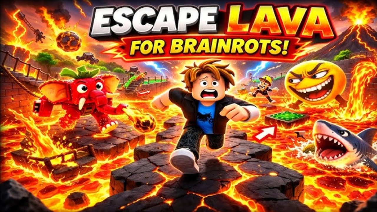 Escape Lava for brainrot(part 1)