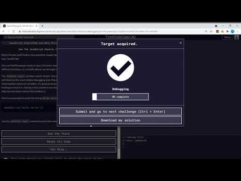 Learn Debugging (1/12) | Use the JavaScript Console to Check the Value of a Variable | freeCodeCamp