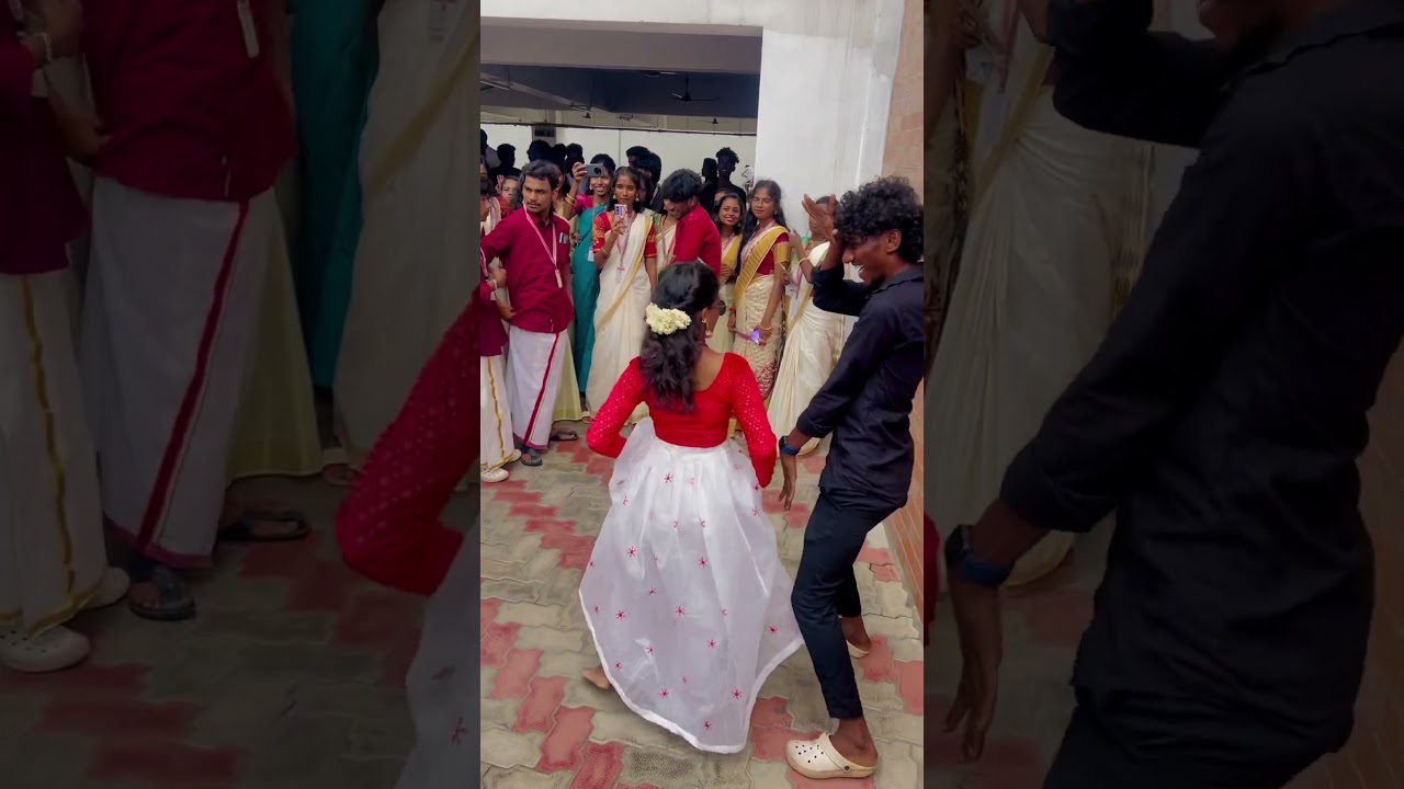 College Onam celebration dance vibes 😂🫦