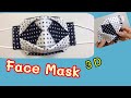 DIY#Breathable face Mask sewing Tutorial 🔥🔥3D#วิธีทำแมสผ้าสามดี