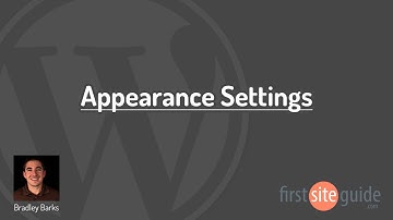 Appearance Settings - WordPress Basics