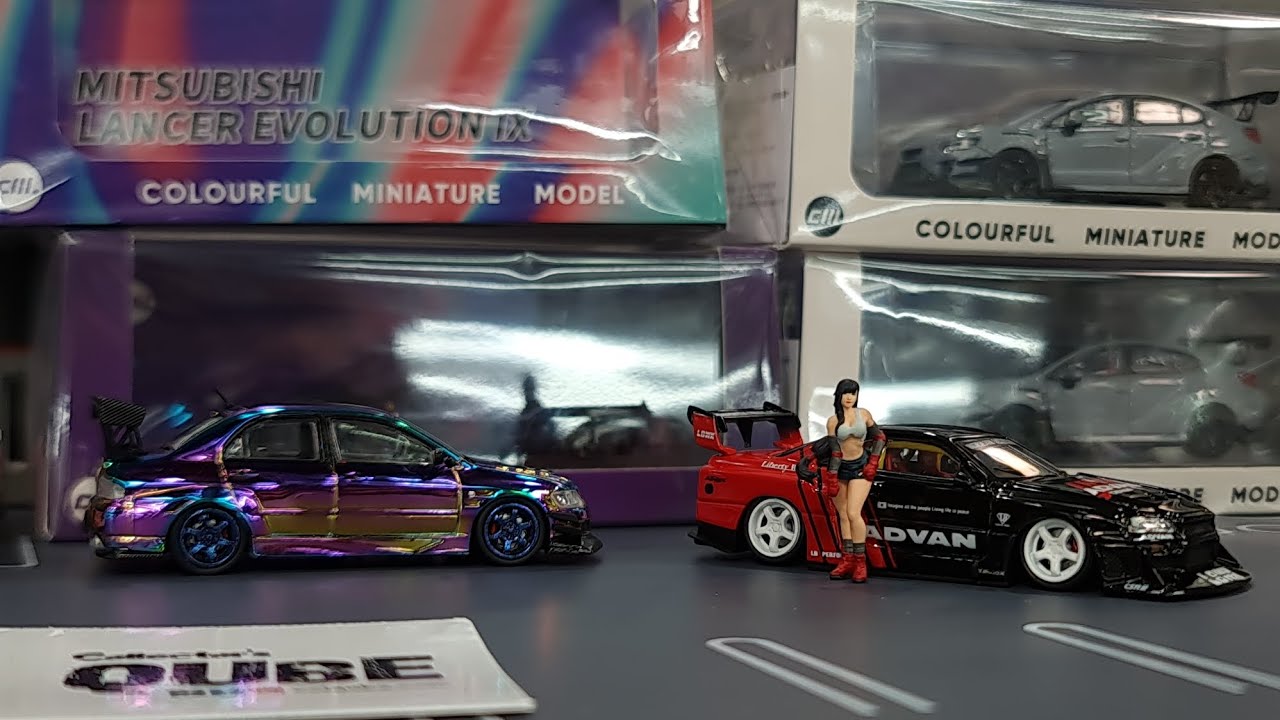V2 CM Model Drop Ep4 Nissan LBWK ER34 Advan LBWK 488 Chameleon Evo IX ...