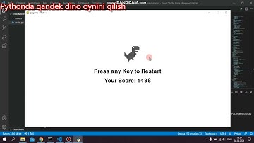 как делать dino игру в  python