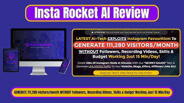 Generate 111,280 VisitorsMonth With Zero Followers & 15 MinDay!  Insta Rocket AI Review 🚀