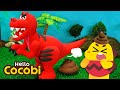 Tyrannosaurus rex  dinosaur songs  play doh trex  kids songs with toymation  hello cocobi