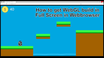 Unity WebGL Full Screen in web browser Simple and fast.
