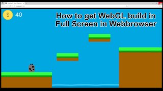 Unity WebGL Full Screen in web browser Simple and fast. screenshot 1