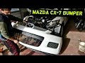 HOW TO REMOVE FRONT BUMPER COVER ON MAZDA CX-7 CX7  FRONT BUMPER REPLACEMENT