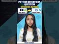 Python Interview Question 🔥 == vs is (Difference in 40 sec!)