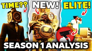 Titan Clock Man, Time Powers? - Season 1 Skibidi Toilet Multiverse All Easter Egg Analysis Theory