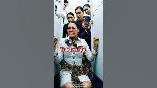 'Pramugari Cantik Dililit Ular Piton di Toilet Pesawat! Kru Panik Tak Berdaya!' #shorts#snake