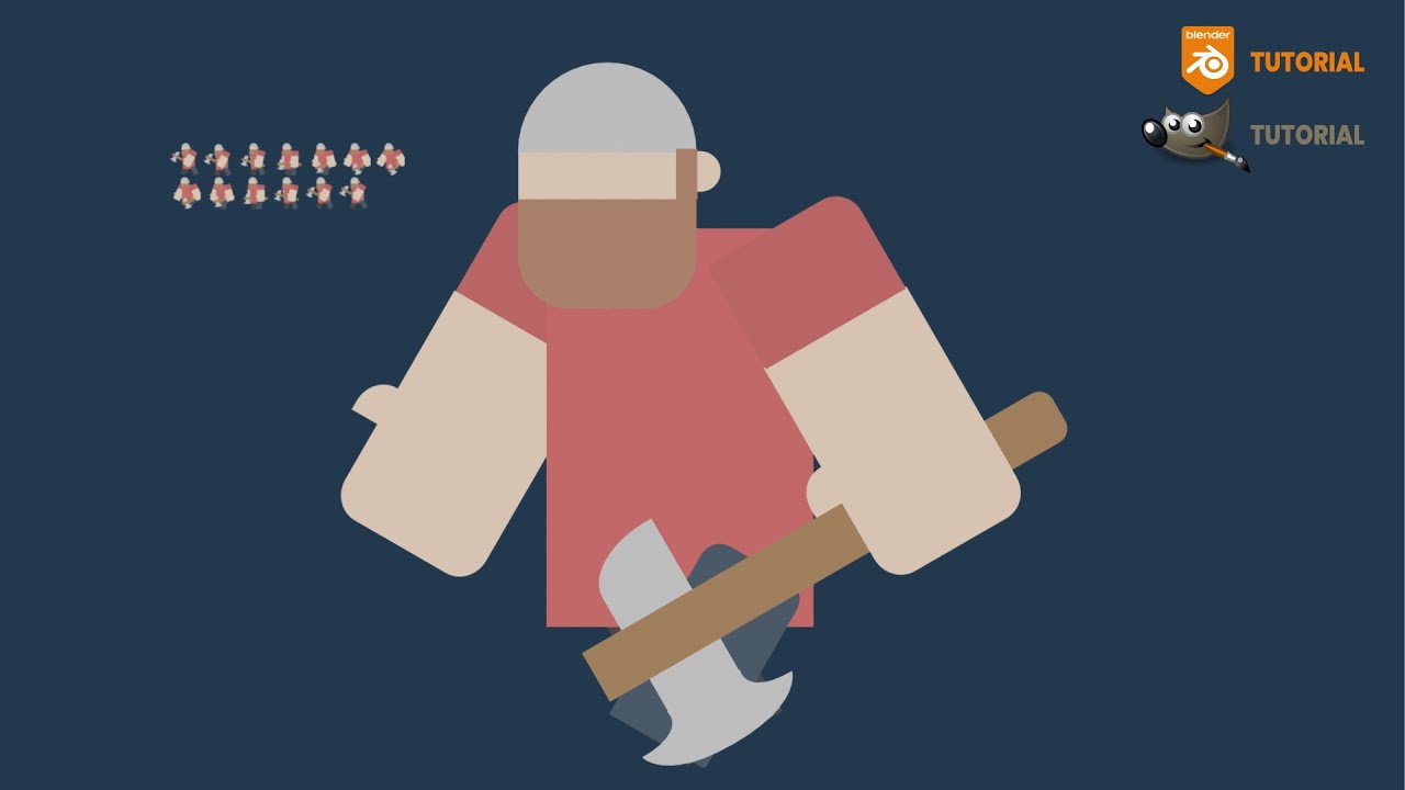 How to make a 2d character animation in Blender 3.6 (+sprite sheet) # ...
