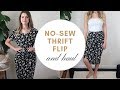 No Sew Thrift Flip | THRIFT HAUL | Sip & Thrift Ep 1