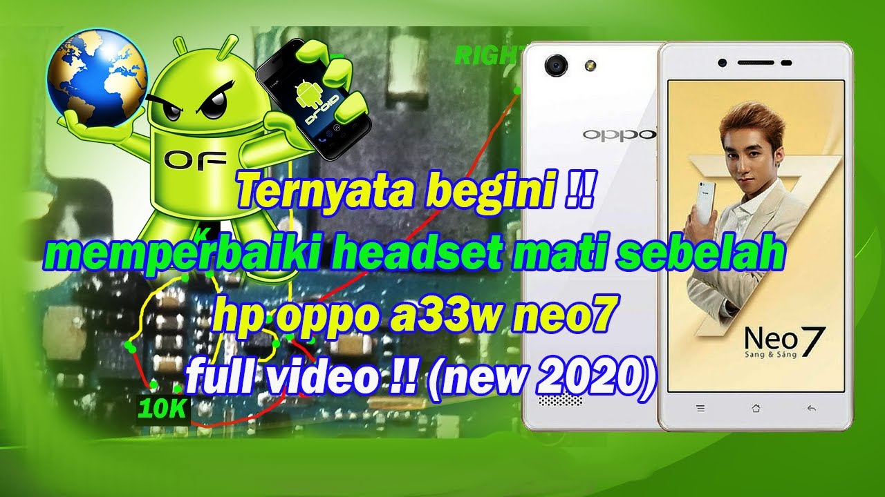 OPPO NEO 7 : Cara Memperbaiki Headset Rusak / Mati Sebelah 