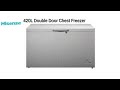 Keep your food away from rotten with hisense 420l double door chest freezer hisfrz55dd
