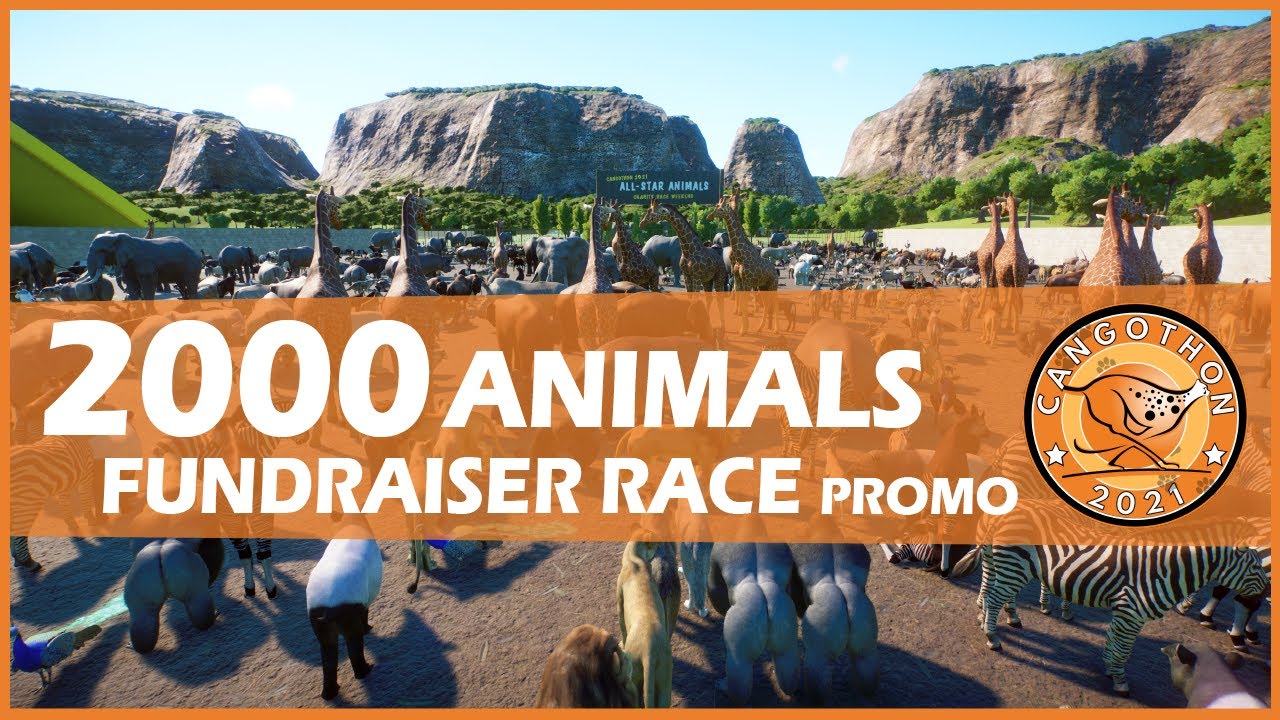 Biggest Planet Zoo race ever attempted! Coming soon | Cangothon2021 charity event