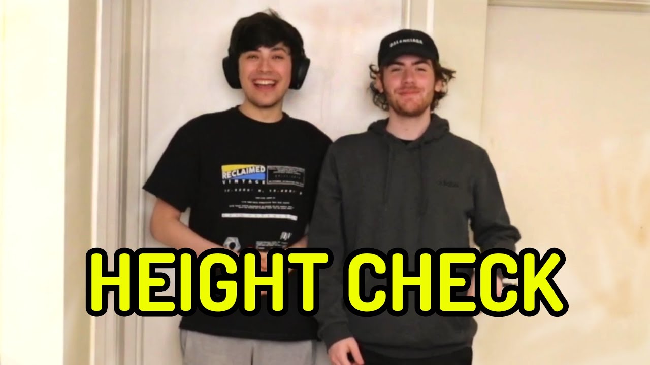 Sapnap and Tubbo Height Check 