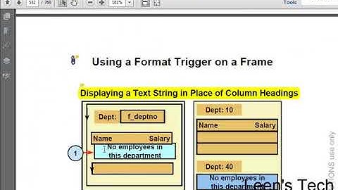 Oracle Reports 10g Tutorial in Bangla: Using Layout Triggers
