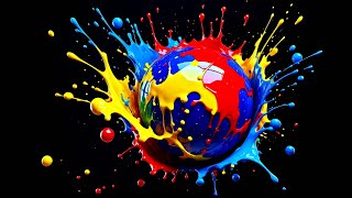 Abstracte achtergrond die nooit verveelt • Eindeloze vloeibare variaties screensaver