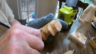 Carving a Civil War Soldier Bust Part 3