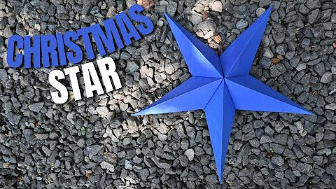 How to make christmas star with paper easy #christmasdecor #homedecor #craft  #декордома  #shorts