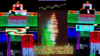 Independence  day Flag design for Pixel led