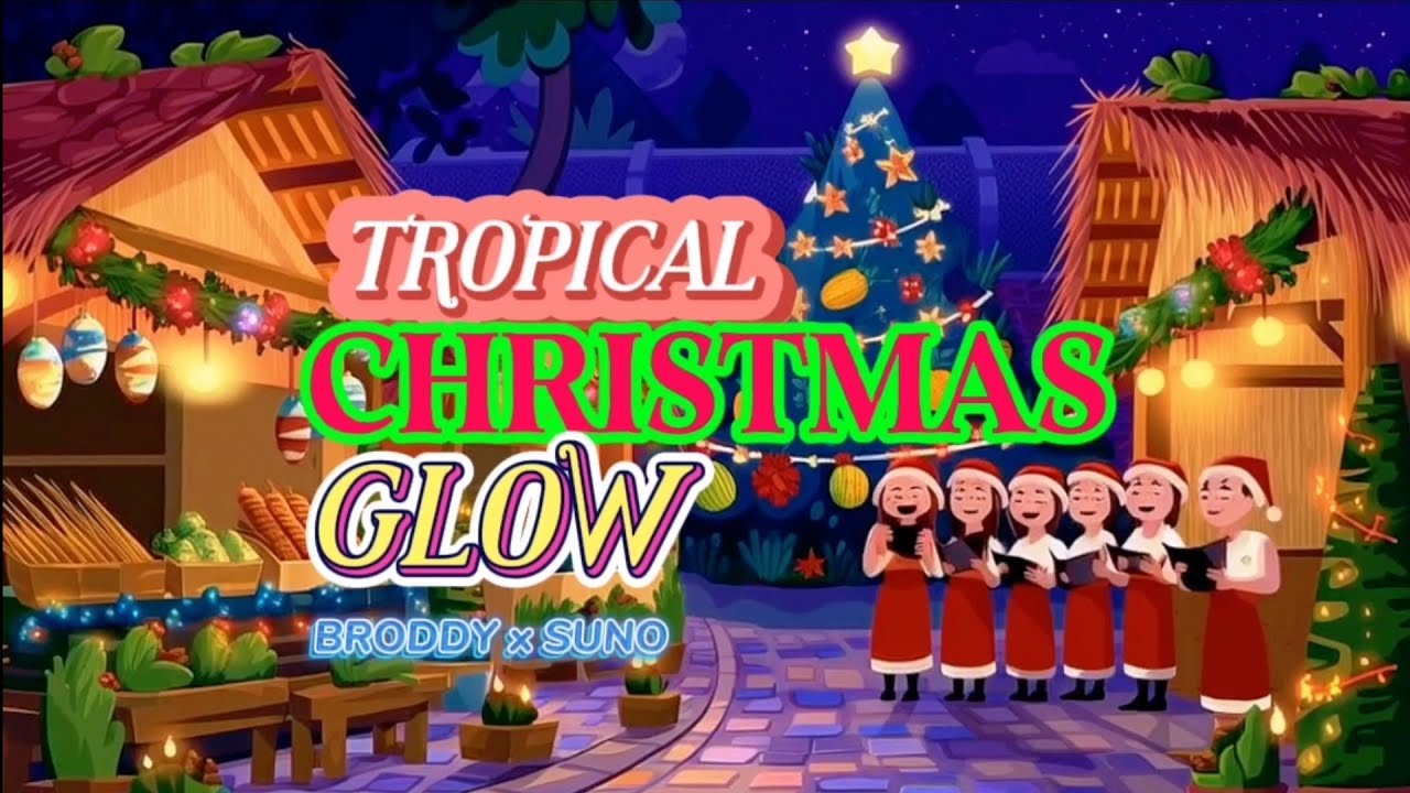 Broddy x SUNO - Tropical Christmas Glow | A Southeast Asian Festive Holiday Song [Lyrics Video]